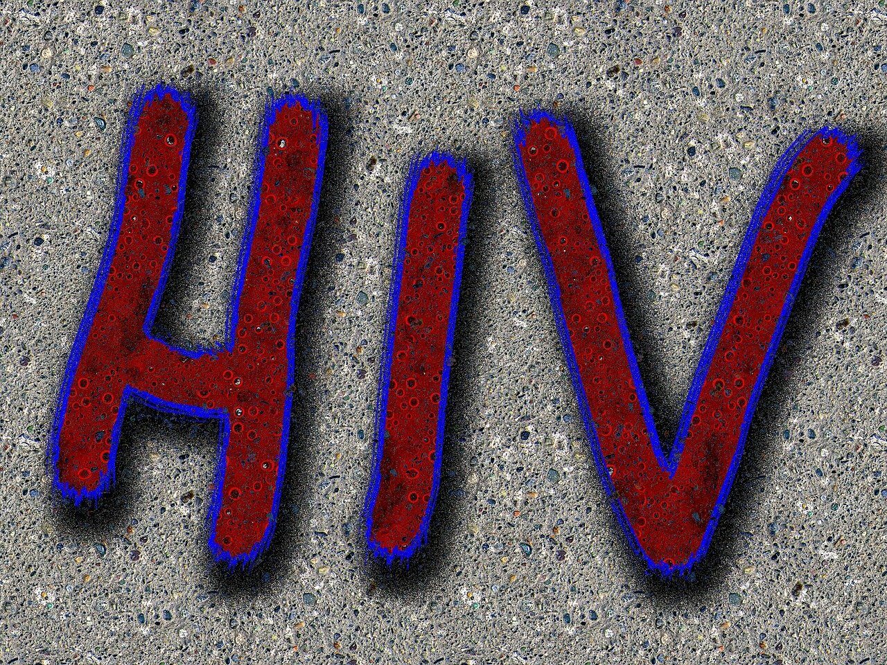 hiv, disease, health, health check, aids, illness, immune, immune deficiency, protection, positive, sexuality, symbol, wall, mar, plastering, pebble, graffiti